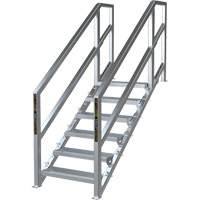 SmartStairs 6-10 Steps Modular Construction Stair System, 75" H Moffatt Supply & Specialties