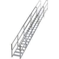 SmartStairs 17-21 Steps Modular Construction Stair System, 157-1/2" H Moffatt Supply & Specialties
