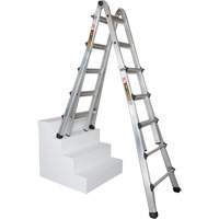 Telescoping Multi-Position Ladder, Aluminum, 300 lbs., CSA Grade 1A Moffatt Supply & Specialties