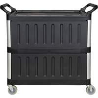 Chariot utilitaire, 3 tiers, 19-3/4" x 37-1/2" x 40-1/4", Capacit&eacute; 250 lb Moffatt Supply & Specialties