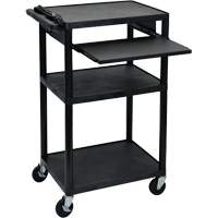 Chariot utilitaire &eacute;lectrique, 3 tiers, 24" x 42" x 18", Capacit&eacute; 300 lb Moffatt Supply & Specialties