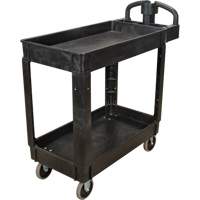 Chariot utilitaire, 2 tiers, 17-1/8" x 33-1/2" x 37-5/8", Capacit&eacute; 550 lb Moffatt Supply & Specialties