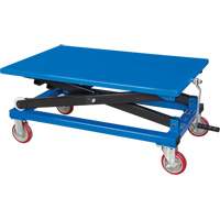 Manual Scissor Lift Table, 37-3/8" L x 23-5/8" W, Steel, 660 lbs. Capacity Moffatt Supply & Specialties