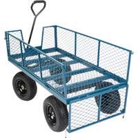 Wagon with Drop Sides, 24" W x 48" L, 800 lbs. Capacity Moffatt Supply & Specialties