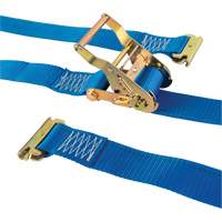 Logistic Strap, Ratchet, 2" W x 20' L, 1000 lbs. (454 kg) WLL Moffatt Supply & Specialties