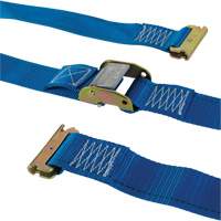 Ratchet Utility Strap, Cam Buckle, 2" W x 20' L, 835 lbs. (379 kg) WLL Moffatt Supply & Specialties
