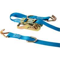 Ratchet Strap, J-Hook, 1" W x 16' L, 835 lbs. (379 kg) WLL Moffatt Supply & Specialties