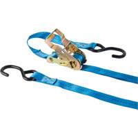 Ratchet Strap, J-Hook, 15' W x 1" L, 500 lbs. (227 kg) Working Load Limit Moffatt Supply & Specialties