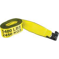 Logistic Strap, Flat Hook, 30' W x 4" L, 5400 lbs. (2449 kg) Working Load Limit Moffatt Supply & Specialties