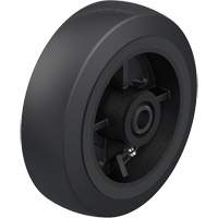 Black Rubber on Cast Iron Core Wheel Moffatt Supply & Specialties