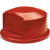 Round Brute&reg; Tops, Dome Lid, Plastic/Polyethylene, Fits Container Size: 24" Dia. Moffatt Supply & Specialties