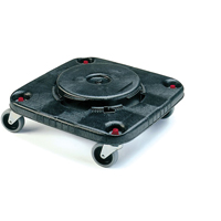 Socles roulants  Brute, carr&eacute;s, Poly&eacute;thyl&egrave;ne, Noir Moffatt Supply & Specialties