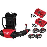 M18 FUEL Dual Battery Backpack Blower Kit, 18 V, 155 MPH Output, Battery Powered Moffatt Supply & Specialties