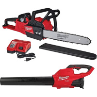 Ensemble souffleuse & scie &agrave; chaîne sans fil, 16", &agrave; pile, 18 V Moffatt Supply & Specialties