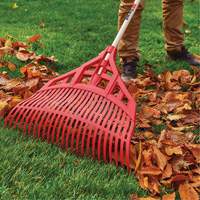Leaf Rake, 24" Blade, Wood Handle, Plastic Blade Moffatt Supply & Specialties
