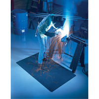 Tapis WeldSafe No 447, Caoutchouc, 75' lo, 2' la x 9/16" &eacute;pais, Noir Moffatt Supply & Specialties