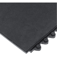 24/Seven&reg; Matting, Rubber, 3' W x 3' L, 5/8" Thick, Black Moffatt Supply & Specialties