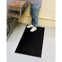 Comfort-King Anti-Static Matting, 2' W x 3' L x 3/8" T, Pebbled, Grey Moffatt Supply & Specialties