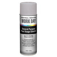 Industrial Work Day Paint, Grey, Very Flat, 10 oz., Aerosol Can Moffatt Supply & Specialties