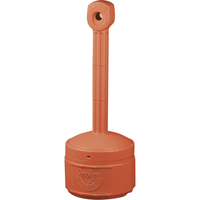 Smokers Cease-Fire&reg; Cigarette Butt Receptacle, Free-Standing, Plastic, 1 US gal. Capacity, 30" Height Moffatt Supply & Specialties