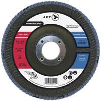 Disque &agrave; lamelles POWERBLEND, 4-1/2" x 7/8", Type 29, Grain Z80, Alumine de zirconium Moffatt Supply & Specialties