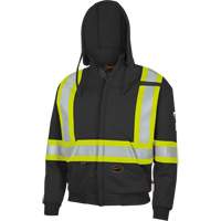337SF Flame-Resistant Zip Style Hoodie, Men's, Small, Black, 22 cal/cm² Moffatt Supply & Specialties