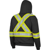 337SF Flame-Resistant Zip Style Hoodie, Men's, Small, Black, 22 cal/cm² Moffatt Supply & Specialties