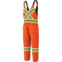 5538 High Visibility Quilted Duck Overalls, Cotton, X-Large, High Visibility Orange Moffatt Supply & Specialties