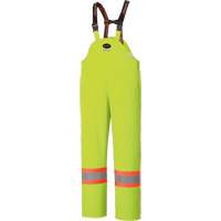5895 High Visibility Flame Resistant Waterproof Bib Pants, 2X-Large, High Visibility Lime-Yellow Moffatt Supply & Specialties