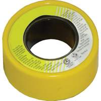Ruban scellant pour filets au pas du gaz avec PTFE, 236" lo x 1/2" la, Jaune Moffatt Supply & Specialties