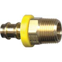 Grip-Tite Male Pipe Hose Fitting, 1/4" x 1/4" Dia, Brass Moffatt Supply & Specialties