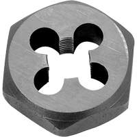 Hexagon Rethreading Bolt Die, 2" Dia., 1-1/8"-7 Thread, Chromium Steel Moffatt Supply & Specialties