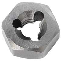 Hexagon Rethreading Bolt Die, 19/32" Dia., 1/4"-28 Thread, Chromium Steel Moffatt Supply & Specialties