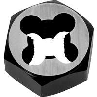 Hexagon Rethreading Bolt Die, 1" Dia., M6x1 Thread, Chromium Steel Moffatt Supply & Specialties