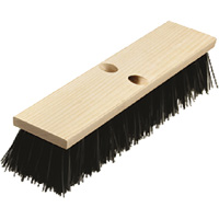 Heavy-Duty Street Broom, 14", Coarse/Stiff, Polypropylene Bristles Moffatt Supply & Specialties