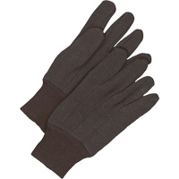 Gants en jersey classiques, Taille unique, Brun, Non doubl&eacute;, Poignet en tricot Moffatt Supply & Specialties