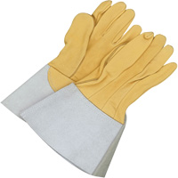 Gants de soudage &agrave; l'arc TIG en cuir de daim retourn&eacute; Gander Brand, Cuir fleur de daim, Taille 10 Moffatt Supply & Specialties