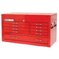 Coffre sup&eacute;rieur de s&eacute;rie PRO+, 42" la, 9 tiroirs, Rouge Moffatt Supply & Specialties