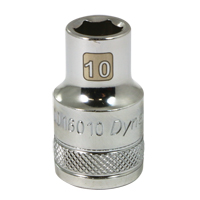 Metric Socket, 10 mm, 1/2" Drive, 6 Points Moffatt Supply & Specialties