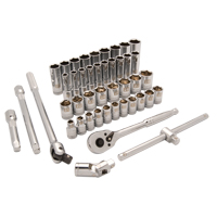 Jeu de douilles m&eacute;triques, 43 Mcx, Prise de 1/2", Profond Moffatt Supply & Specialties