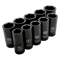Jeu de douilles SAE, 10 Mcx, Chocs, Prise de 3/4", Profond Moffatt Supply & Specialties