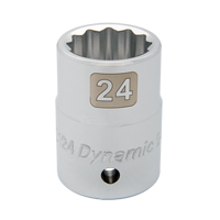 Douille m&eacute;trique, 19 mm, Prise 3/4", 12 pans Moffatt Supply & Specialties