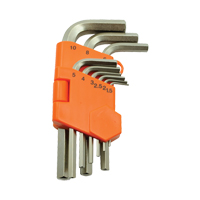 Hex Key Set, 9 Pcs., Metric Moffatt Supply & Specialties