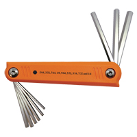 Folding Hex Key Set, 9 Pcs., Imperial Moffatt Supply & Specialties
