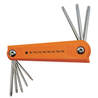 Folding Hex Key Set, 8 Pcs., Torx&reg; Moffatt Supply & Specialties