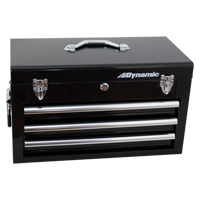 Hand Tool Box with Drawers, 10" D x 20" W x 12" H, Black Moffatt Supply & Specialties