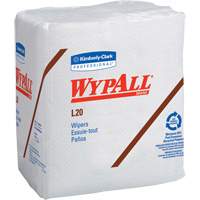 Serviettes jetables L20 WypAll, Tout usage, 12-1/2" lo x 12" la Moffatt Supply & Specialties