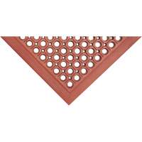 Competitor Series Mats, Slotted, 3' x 5' x 7/8", Orange, Natural Rubber Moffatt Supply & Specialties