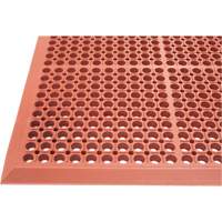 Competitor Series Mats, Slotted, 3' x 5' x 7/8", Orange, Natural Rubber Moffatt Supply & Specialties