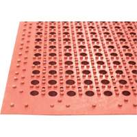 Competitor Series Mats, Slotted, 3' x 5' x 7/8", Orange, Natural Rubber Moffatt Supply & Specialties
